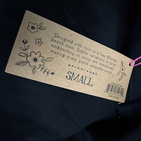 Natural Life Black Linen Blend Maxi Dress Womens Size Small NWT Adjustable Strap - Picture 8 of 10